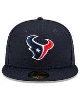 New Era Men's Navy Houston Texans Basic 59FIFTY Fitted Hat