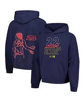 Round21 Men's and Women's Caitlin Clark Navy Indiana Fever Indiana Bound Pullover Hoodie