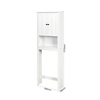 Wooden Over-Toilet Storage Cabinet with Adjustable Shelf