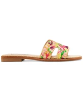 Steve Madden Women's Hadyn Embroidered Slide Sandals