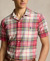 Polo Ralph Lauren Men's Classic-Fit Madras Camp Shirt