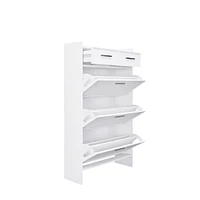 Pvc Shaker Door Shoe Rack with 3 Doors and 2 Drawers