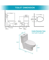 Streamdale Furniture Ceramic One Piece Toilet