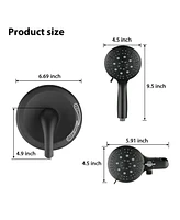 Streamdale Furniture 7 Function Rain Shower Head with Handheld - Valve Included