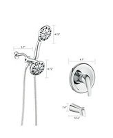 Streamdale Furniture High Pressure Rain Shower System with Tub Spout