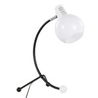 Streamdale Furniture Eileen Contemporary Task Lamp Metal and White Plastic Shade by LumiSource