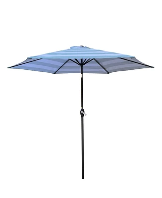 Streamdale Furniture 9FT Umbrella Ice Blue Stripe