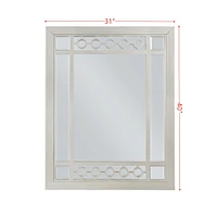 Streamdale Furniture Varian Mirror, Silver & Mirrored Finish