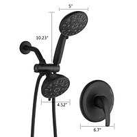 Wall Mounted Dual-Function Shower System With Valve