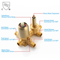 12 Inch Shower System With Waterfall Tub Spout And Handheld Shower Head