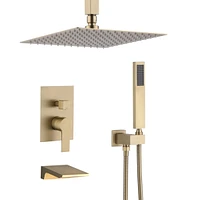 10 Inch Shower System With Rain Shower Faucet Sets