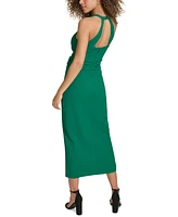 Siena Women's Faux-Wrap Midi Dress