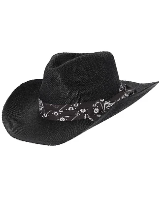 Lauren Ralph Lauren Cowboy Hat with Fabric Tie