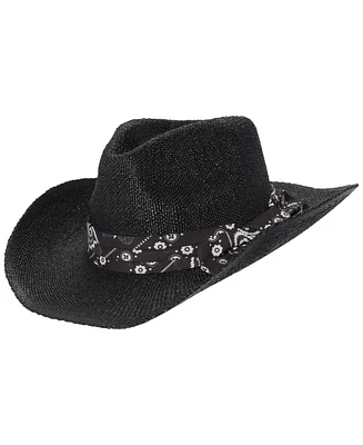 Lauren Ralph Lauren Cowboy Hat With Fabric Tie