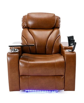 Simplie Fun Power Motion Recliner with Usb and Hidden Storage