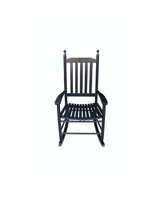 Simplie Fun Wooden Porch Rocker Chair Ii