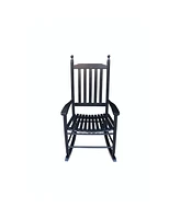 Simplie Fun Wooden Porch Rocker Chair