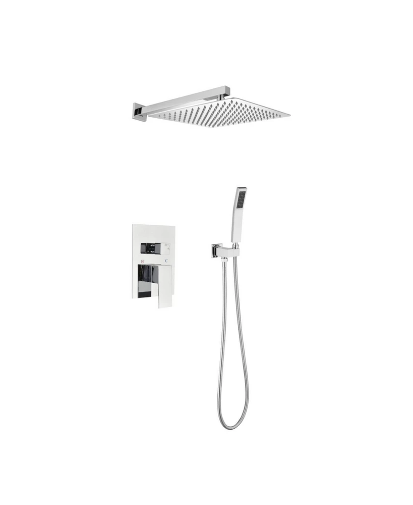 Streamdale Furniture Luxury Wall-Mounted Rain Mixer Shower Set