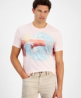 Sun + Stone Men's Wave Regular-Fit Graphic T-Shirt, Created for Macy's