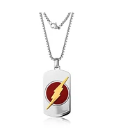 Dc Comics The Flash Stainless Steel (316L) Dog Tag, 22'' Box Chain