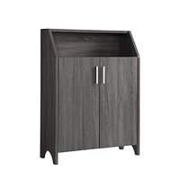 Streamdale Furniture Shoe/Storage Cabinet Distressed Grey