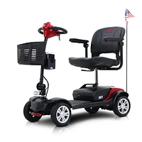 Simplie Fun Max Sport4 Wheels Outdoor Compact Mobility Scooter With 2 Pcsx 12Ah Lead Acid Battery