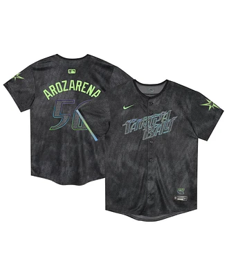 Jordan Little Girls and Boys Randy Arozarena Charcoal Tampa Bay Rays 2024 City Connect Limited Player Jersey