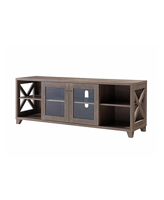 Simplie Fun Tv Stand Walnut Oak