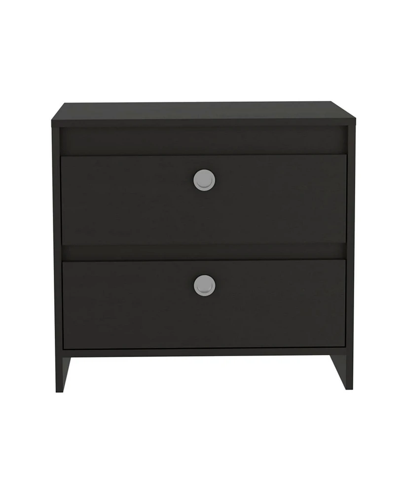 Simplie Fun Heritage Rectangle 2-Drawer Nightstand Wengue