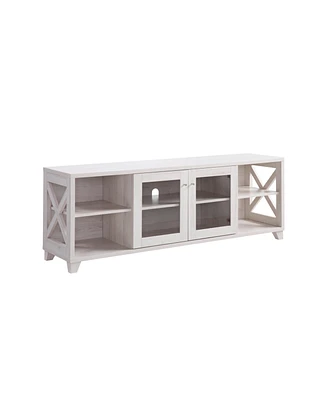 Simplie Fun Tv Stand White Oak