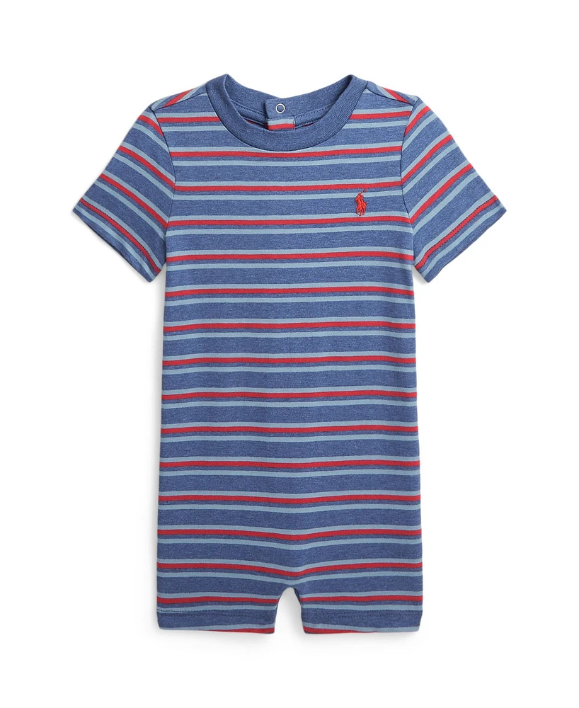 Polo Ralph Lauren Baby Boys Striped Cotton Jersey Shortall