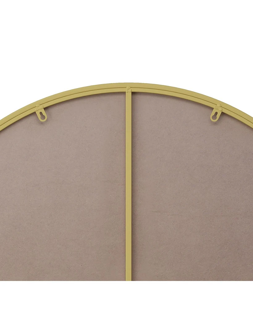 Streamdale Furniture 28" Wall Mounted Gold Circular Mirror, For Bathroom, Living Room, Bedroom Wall Decor