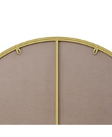 Streamdale Furniture 28" Wall Mounted Gold Circular Mirror, For Bathroom, Living Room, Bedroom Wall Decor