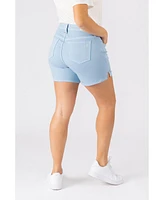 Slink Jeans Plus Side Vent Shorts