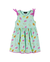 Andy & Evan Little Girls / Blue Ice Cream Print Dress