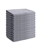 Arkwright Home Smart Edge Microfiber Cleaning Cloths (12 Pack), 16x16 in., Streak-Free, Reusable, Color Options