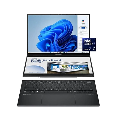 Asus 14" Zenbook Duo Dual Touch Laptop Intel Core Ultra 7 16GB Ram 1TB Ssd Storage- Inkwell Gray