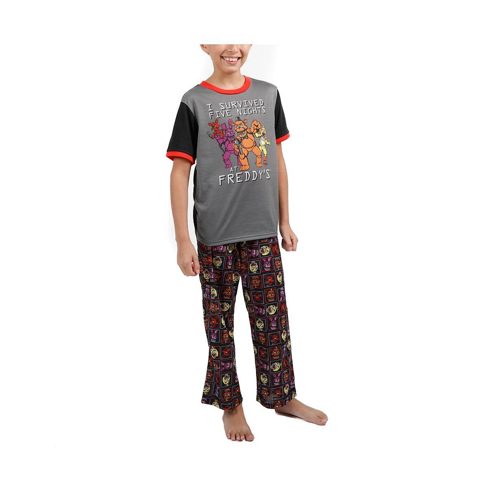 Five Nights at Freddy's Little Boys Horror Video Game Youth Pajama Sleep Wear Set