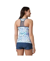 Free Country Women's Lace Up Racerback Tankini Top