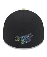 New Era Men's Black Tampa Bay Rays 2024 City Connect 39THIRTY Flex Fit Hat