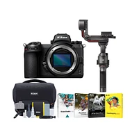 Nikon Z6II Mirrorless Camera with Dji Rs 3 Gimbal Stabilizer, Street Camera System Gadget Bag with Accessories and Corel Software Bundle