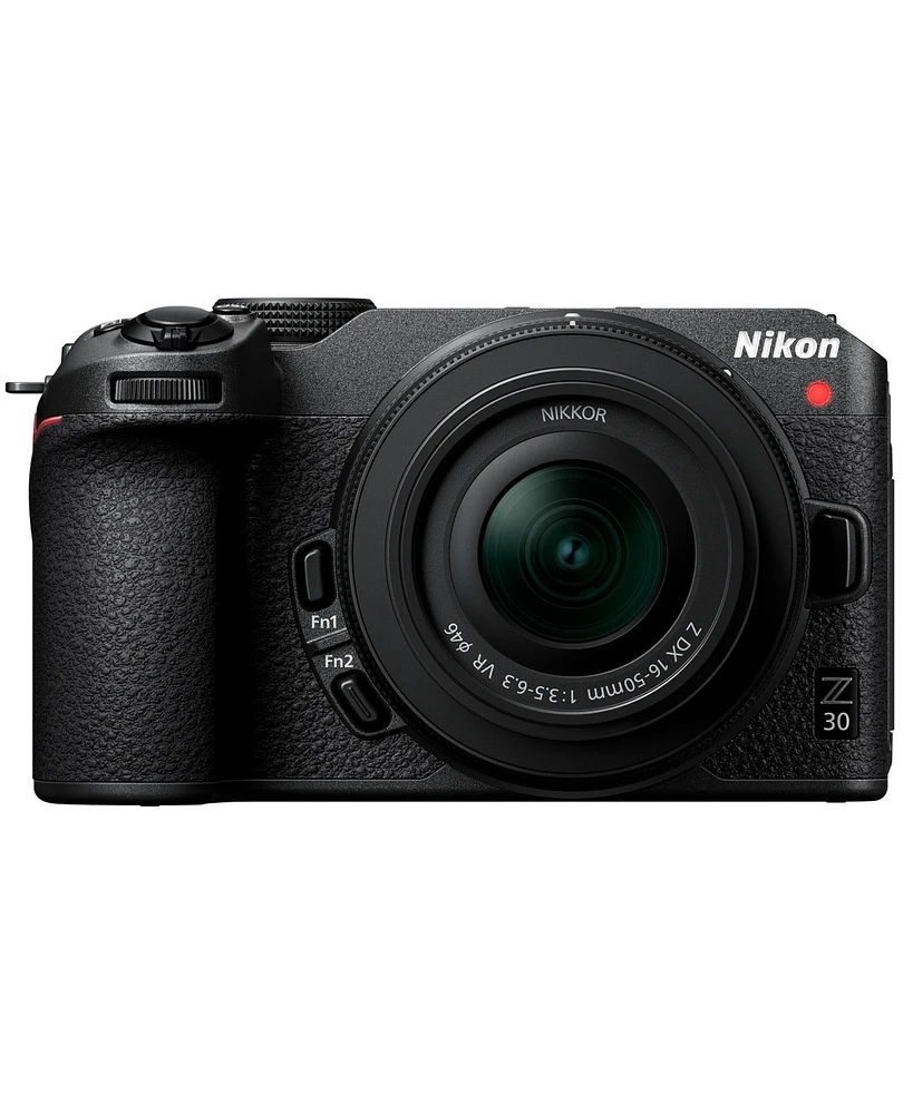 Nikon Z30 Mirrorless Camera with 16-50mm Lens with Gadget Bag and Memory Card