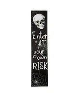 Northlight 36" Enter at Your Own Risk Wooden Halloween Porch Board Sign Decoration