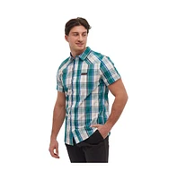 Bench Dna Men's Stavo Short Sleeve Check Shirt