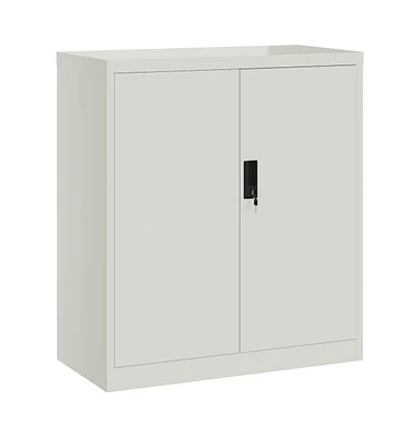 vidaXL File Cabinet Light Gray 31.1"x15.7"x35.4" Steel