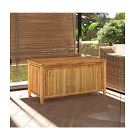 vidaXL Patio Storage Box 43.3"x20.5"x21.7" Bamboo