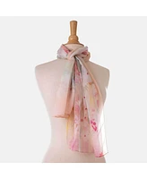 Elizabetta Meadow - Long Sheer Silk Scarf for Women