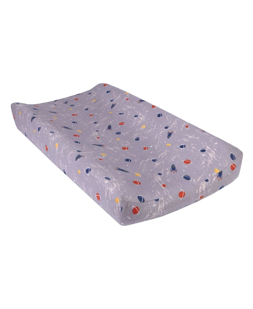 Trend Lab Space Deluxe Flannel Changing Pad Cover by