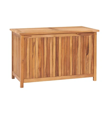 vidaXL Patio Storage Box 35.4"x19.7"x22.8" Solid Wood Teak