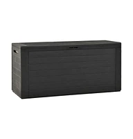 vidaXL Patio Storage Box Anthracite 45.7"x17.3"x21.7"